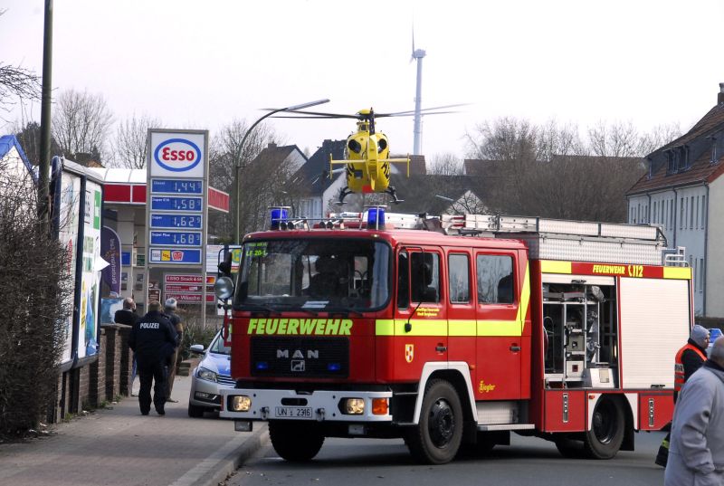 Die Feuerwehr und der Rettungshubschrauber waren am Freitagnachmittag auch auf der Bambergstraße im Einsatz.
