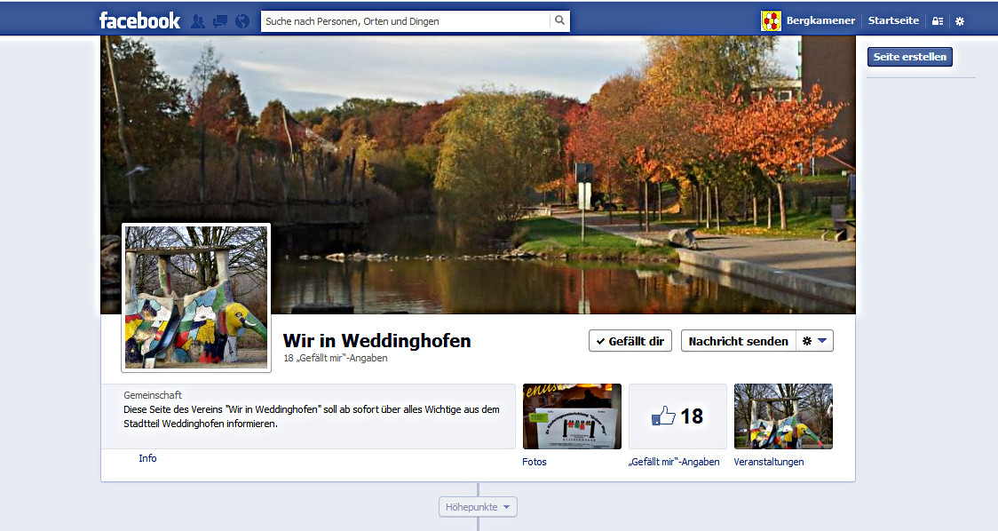 "Wir in Weddinghofen" jetzt auch auf Facebook