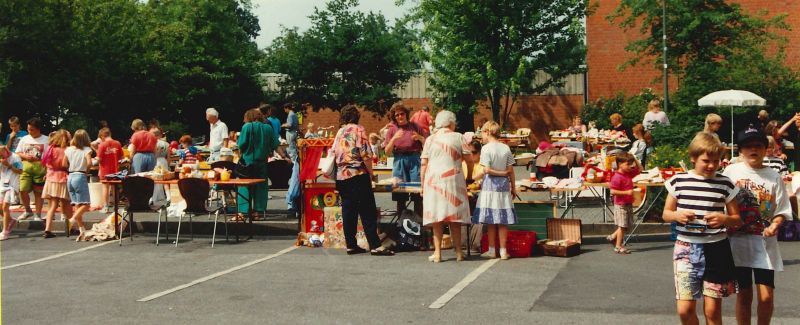 Kindertrödelmarkt im Juni 1992