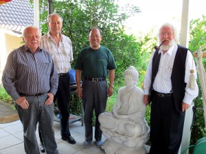 v.l.: Heinrich Peuckmann, Horst Hensel, Prof. Zhu Jianhua und Heinz Kordy
