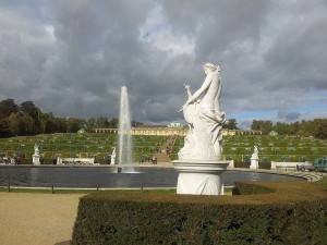 Digitale Urlaubserinnerung an das Schloss  Sanssouci in Potsdam