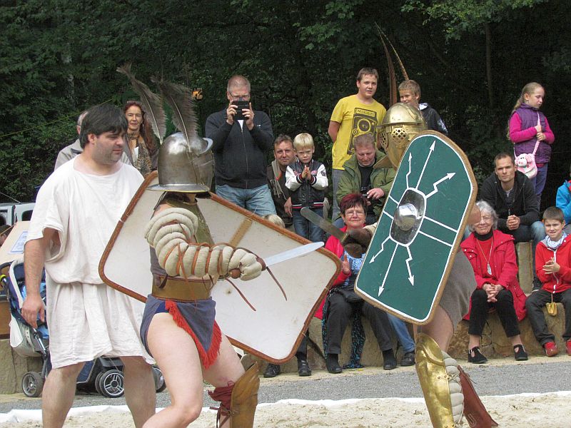 Römische Gladiatorenkämpfe beim Römerfest 2013
