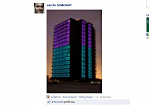 Ausschnitt aus der Internetseite der Facebook-Gruppe "Bergkamen CityTurm"