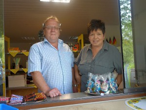Kiosk-Betreiberpaar Birgit und Rolf Meister