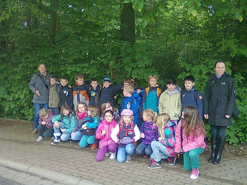 Die Klassen 4 a und 3 c sowie die Klassen 4 b  und  4 c  der Freiherr-von-Ketteler-Schule Rünthe besuchten mit ihren Klassenlehrerinnen die Waldschule Cappenberg. 