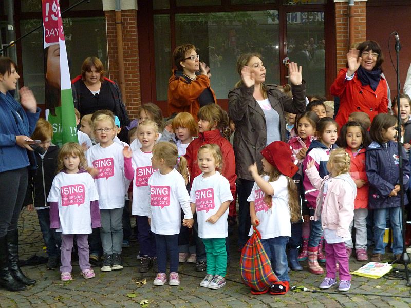 Open Air Konzert der Kinder beim Day of Song 2012. Foto: Stadt Bergkamen