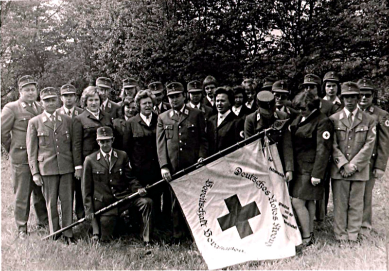 Die Fotos zeigen die Rotkreuzgemeinschaft im Jahr 1974, also zum 50-jährigen Jubiläum.
