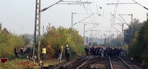 Über 400 Reisende wurden aus der Eurobahn evakuiert.
