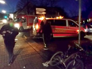 Ein Radfahrer verletzte sich bei einem Unfall am Mittwochmorgen an der Bambergstraße schwer.