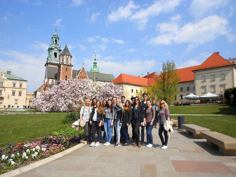 Die Schüler des Gymnasiums haben auch die Stadt Krakow erkundet.