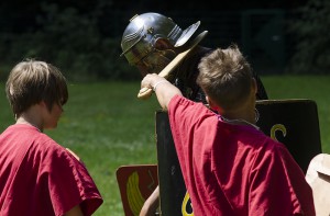 Will gelernt sein: Die richtige römische Kampftechnik wird geübt.