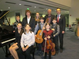 Die Teilnehmer des Preisträgerkonzerts von "Jugend musiziert".